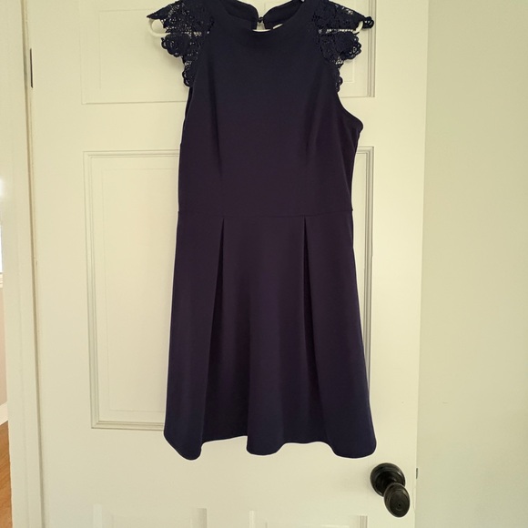 Speechless Navy Blue Lace Dress - Picture 7 of 9